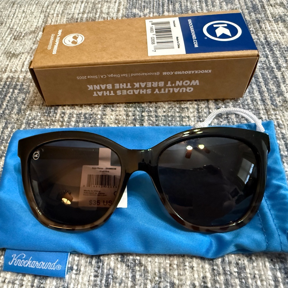 Knockaround Women's Sunglasses in Tortoiseshell - Polarized Brown Lenses